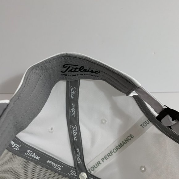Titleist Hat Tour Performance Golf Cap Adjustable Clasp Closure NHSGA FJ Footjoy - Picture 10 of 10